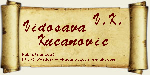 Vidosava Kucanović vizit kartica